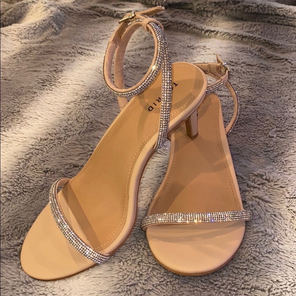 Torrid Rhinestone Ankle Strap Heel